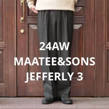 24AW JEFFERLY TWEED CHACOAL PANE 3