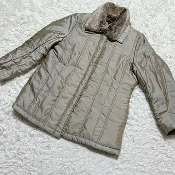 [ c6731 ] BELBIAN 패딩 자켓 퍼 긴팔 L