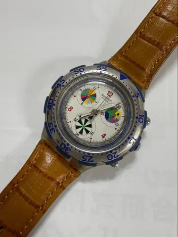 스와치 아쿠아 크로노그래프 SBK102 골든 그로브 1993