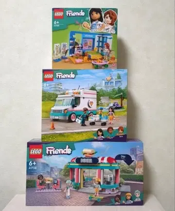 새상품 레고 프렌즈 41739 42613 41728 구급차 다이너 가게