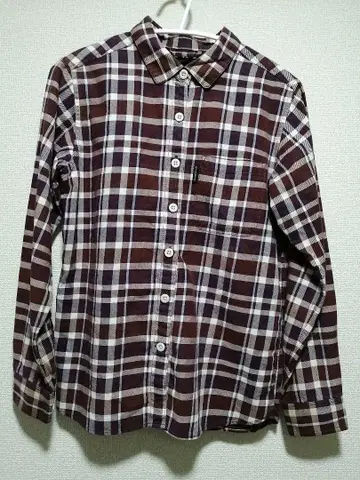 mont-bell 체크 무늬 긴팔 셔츠 S 사이즈