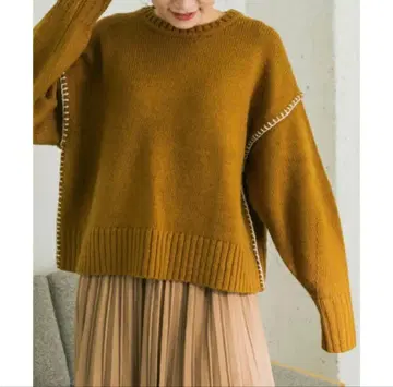 URBAN RESEARCH 블랭킷 스티치 니트