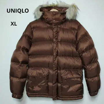 [ 새상품급 ] 유니클로 UNIQLO 다운 자켓 XL 브라운 y2k