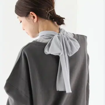 SLOBE IENA 시어 보타이 긴팔 상의