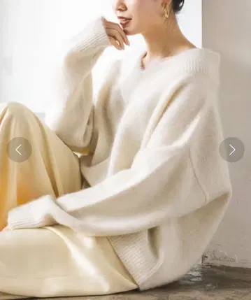 Noble 야크 니트 화이트 [ 클리닝 완료 ]