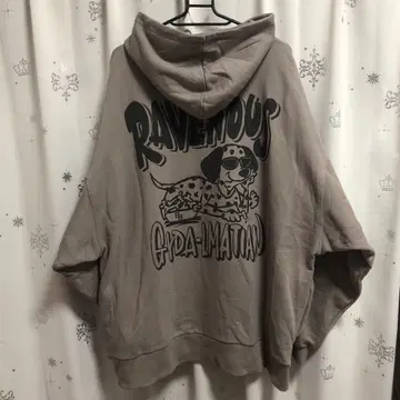 GYDA 빅 사이즈 벌룬 슬리브 맨투맨 후드티