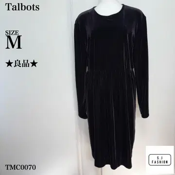 탈봇 벨벳 드레스 M 사이즈 블랙