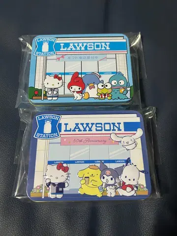 로손 50주년 기념 산리오 캐릭터즈 콜라보 신점포 구점포 세트