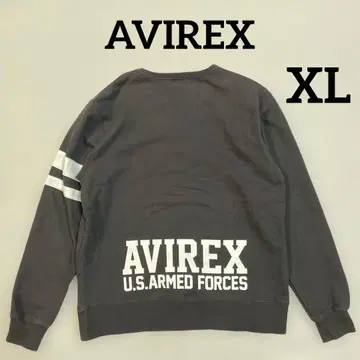AVIREX 아비렉스 맨투맨 트레이닝복 브라운 XL 우에노 상회