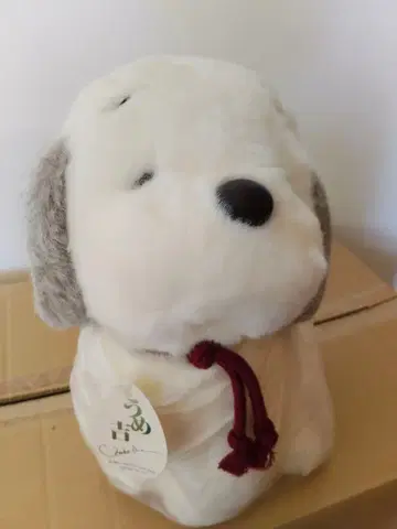 우메키치 봉제 인형 화이트