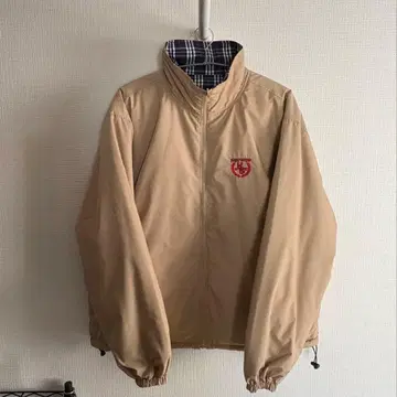 [ 세일 중 ] 세다클 2way 리버서블 아우터 베이지 체크 무늬