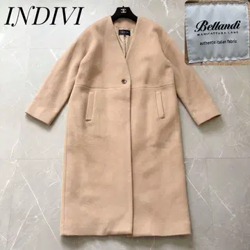 INDIVI 인디비 bellandi 울 노카라 롱 코트