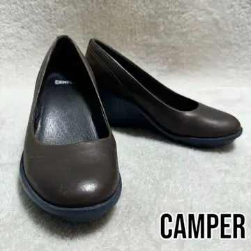 [ CAMPER ] 새상품급 펌프스 22.5cm 웨지솔 힐