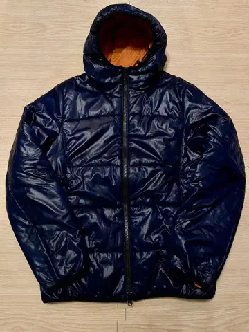 FREAK'S STORE 네이비 후드 부착 다운 자켓