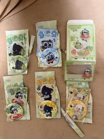 라오치에전기 2 샤오헤이 캔뱃지 아크릴 스탠드 묶음 판매