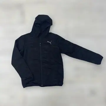 PUMA BLACK과 카모 패턴 리버서블 후드 부착 후드티