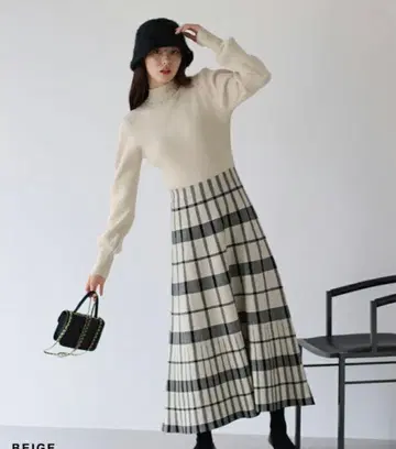 니트 원피스 BLUE EAST