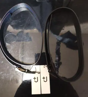 UNIQLOM 유니클로 질 샌더 +J 남성용 버클 가죽 벨트 세트