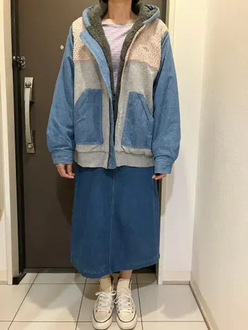 CUBE SUGAR 보아 안감 자켓 코트