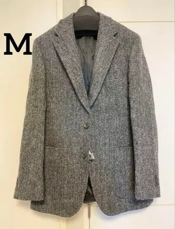 [ SALE ] 해리스 트위드 테일러드 자켓 그레이 헤링본 M