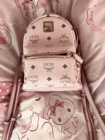 MCM 파우더 핑크 백팩 xmini