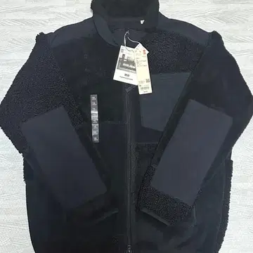 유니클로 콤비네이션 플리스 자켓 XL 블랙