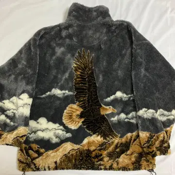 USA BEAR RIDGE 애니멀 플리스 자켓 곰 이글