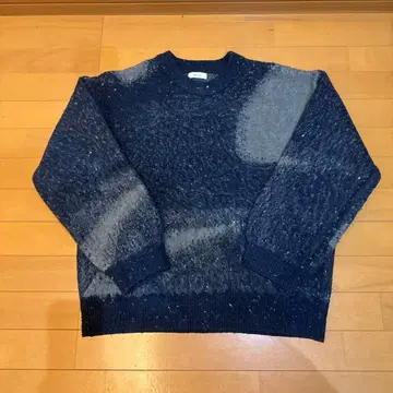 epnok 추상 루즈 니트 네이비 L