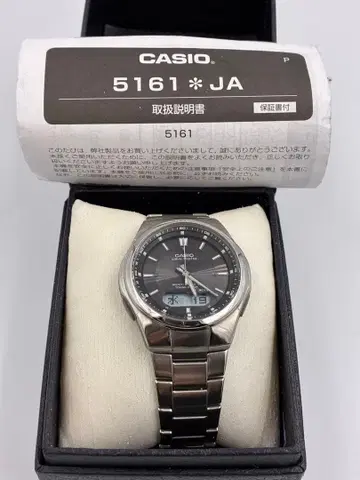 CASIO 데지아나 아나데지 5161 JA 시계 솔라 전파 시계 작동품