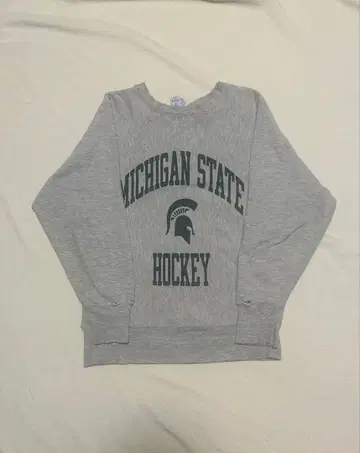 염색 3단 그레이 리버스 위브 90s