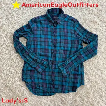 American Eagle Outfitters 체크 무늬 셔츠 S