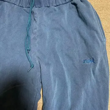 x-girl 네이비 맨투맨 조거 팬츠