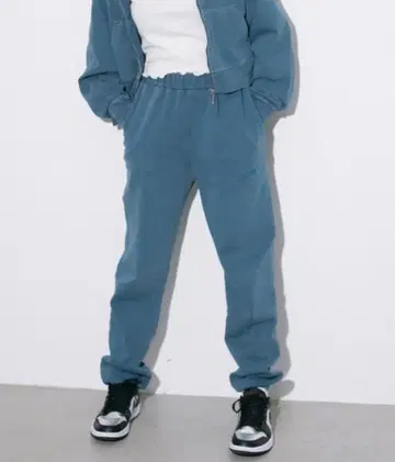 x-girl 네이비 맨투맨 조거 팬츠