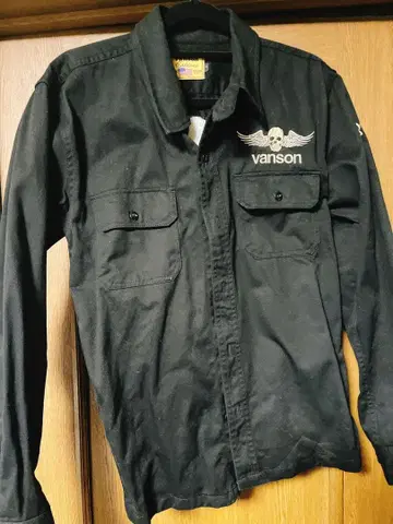 VANSON 스컬 셔츠 아우터 남성용
