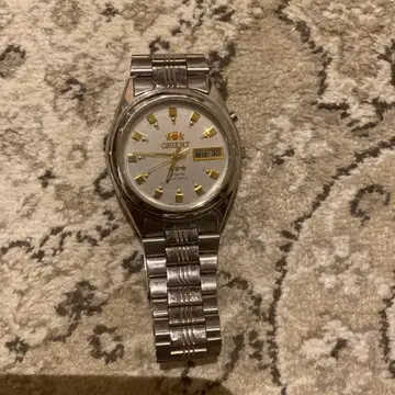 ORIENT 자동 와인딩 손목시계 실버