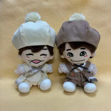 꼬마 인형 옷 인형 옷 폼폼 모자 색상 다름 쌍둥이 세트 나니와단시