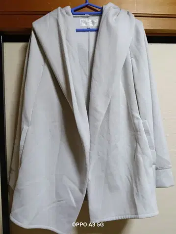 Cacao Deal 후드 부착 자켓 라이트 그레이