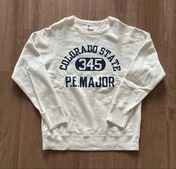 챔피온 맨투맨 상의 트레이닝복 화이트 두꺼운 원단