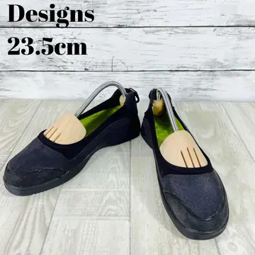 아킬레스 솔보 플랫슈즈 23.5cm 블랙 유니버셜 디자인