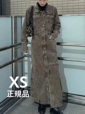 AMERI I LINE CORDUROY SHIRT DRESS