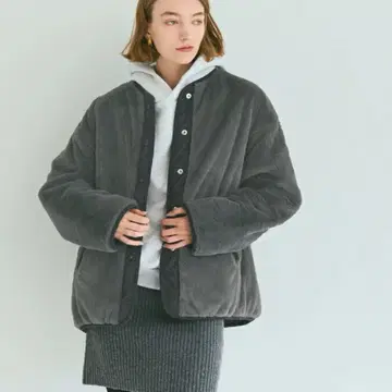 미사용 새상품 coca 코카 워셔블 리버서블 퀼팅 블루종