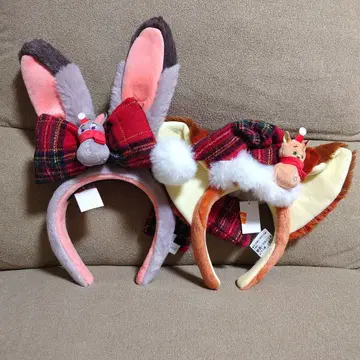 홍콩 디즈니 크리스마스 주토피아 머리띠 2세트