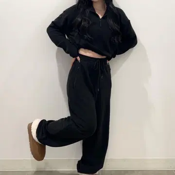 GU 스트레치 플리스 상하의 세트