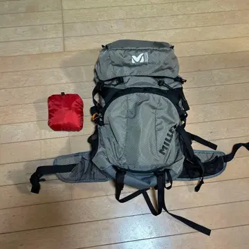 MILLET 밀레 그레이 백팩 레인 커버 포함 에어리얼 32