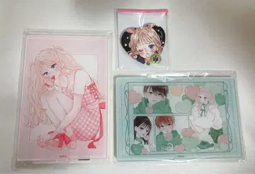 언니의 스이쿤 복권 메이트 아크릴 스탠드 2종 + 캔뱃지 세트