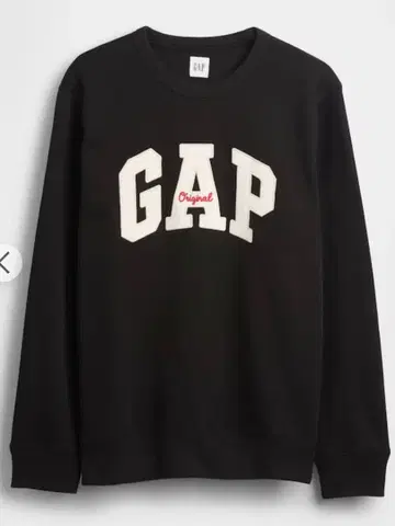 [완판템] [미개봉] Gap 로고 맨투맨 T셔츠 블랙 블랙 L 사이즈