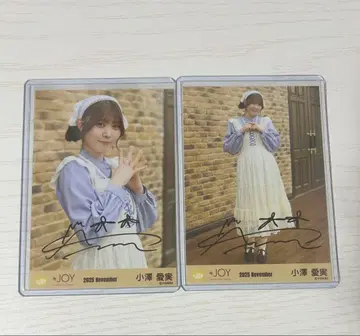 니어 조이 오자와 마나미 브로마이드 친필