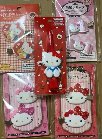 산리오 헬로키티 앞머리 클립 묶음 판매