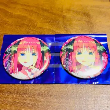 5등분의 신부 아틀레 아키하바라 Anisugar 캔뱃지 나카노 니노 2개