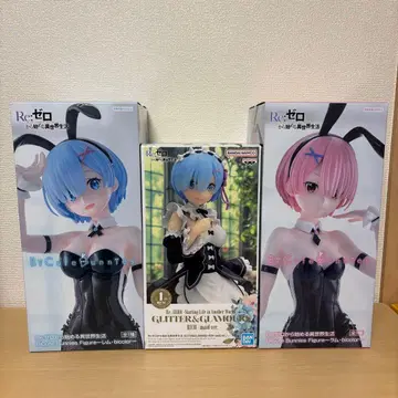 리제로 피규어 3종 세트